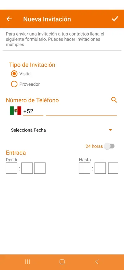 Crear invitacion con QR